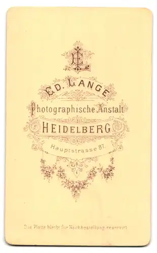 Fotografie Ed. Lange, Heidelberg, Hauptstr. 81, Portrait süsses blondes Mädchen im weissen Kleidchen