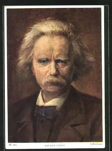 AK Porträtbild von Edvard Grieg