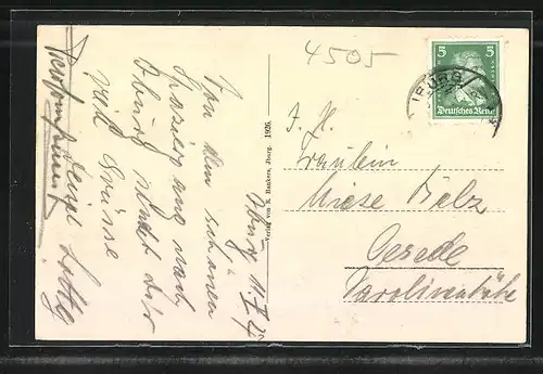 AK Iburg / Teutoburgerwald, Partie im Forstwalde