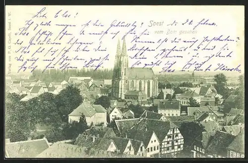AK Soest, Blick vom Dom