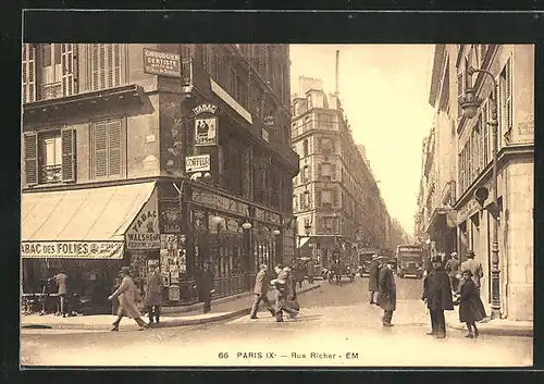 AK Paris, Rue Richer