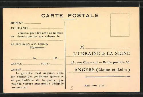 AK Paris, L`Urbaine & La Seine, 39, Rue e Peletier
