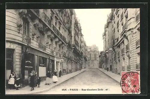 AK Paris, Rue Gustave Zédé