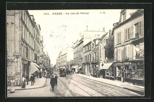 AK Paris, La Rue de Passy