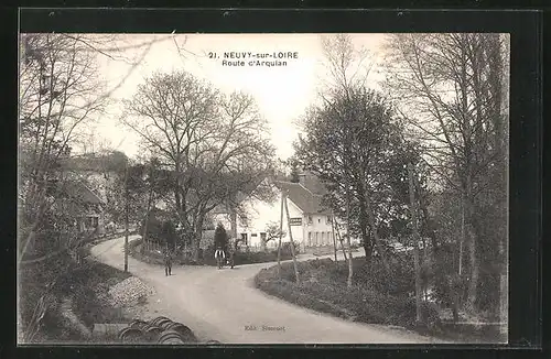 AK Neuvy-sur-Loire, Route d'Arquian