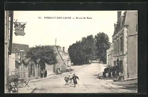 AK Pouilly-sur-Loire, Route de Paris