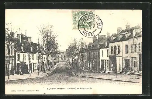 AK Lucenay-les-Aix, Promenade