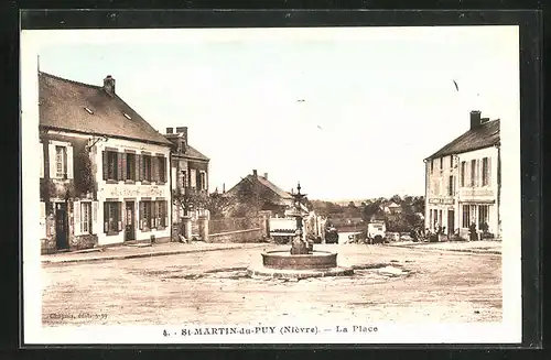 AK Saint-Martin-du-Puy, la Place