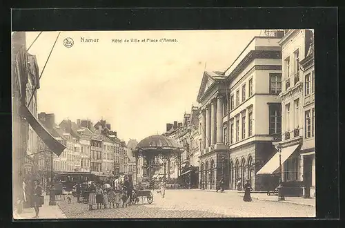 AK Namur, Hôtel de Ville et Place d`Armes