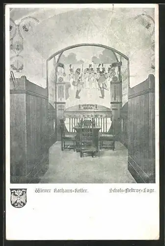 AK Wien, Innenansicht vom Rathauskeller