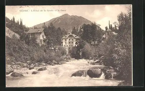 AK Gédre, L`Hôtel de la Grotte et le Gave