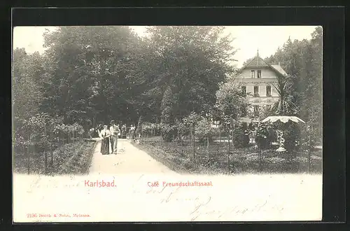 AK Karlsbad, Café Freundschaftssaal