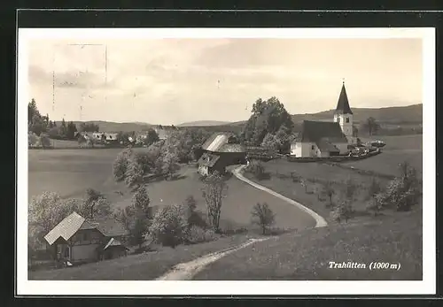 AK Trahütten, Totale mit Kirche