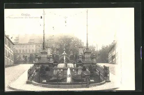 AK Gotha, Wasserkünste am Schlossberg
