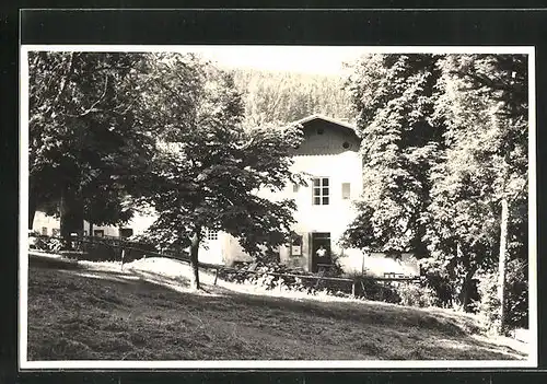 AK St. Oswald, am Gasthaus und Pension Bad Maria-Bründl