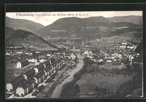 AK Kapfenberg, Blick auf die Personalhäuser der Gebrüder Böhler & Co. A.G.
