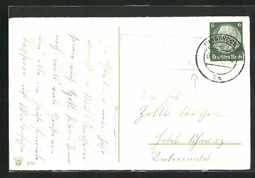 AK Landpoststempel Grinzens über Innsbruck