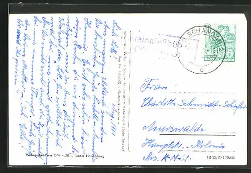 AK Landpoststempel Kleingiesshübel / Kreis Pirna