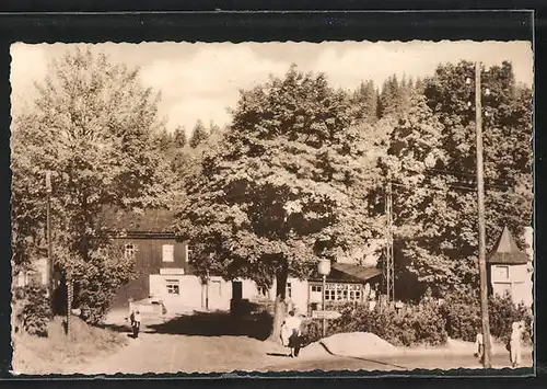 AK Landpoststempel Schönfeld-Oberpöbel / Kr. Dippoldiswalde