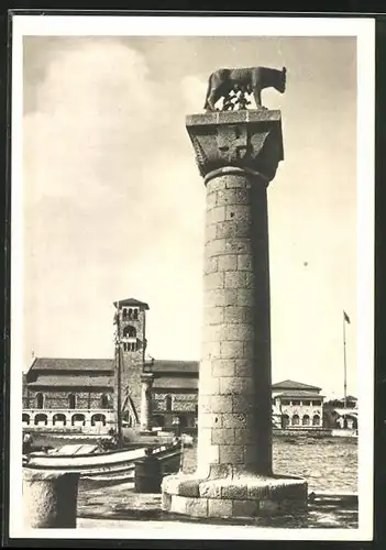 AK Rodi, Le colonne all` entrata del porto