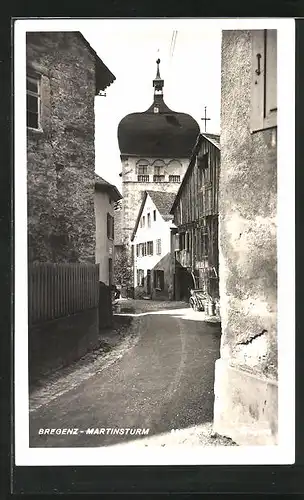 AK Bregenz, Kleine Gasse am Martinsturm