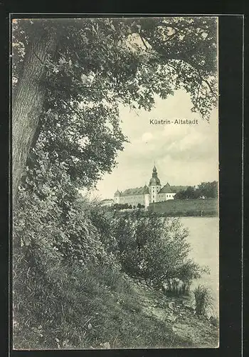 AK Cuestrin / Kostrzyn, Blick zur Altstadt