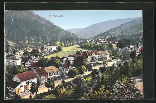 AK Stutzhaus, Totale vom Berg gesehen