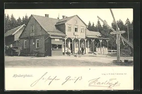 AK Friedrichroda, Gasthaus Heuberghaus