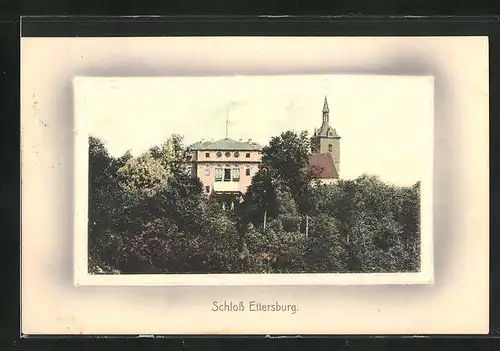 AK Ettersburg, Blick zum Schloss