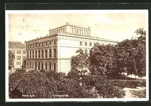 AK Halle a/S, Blick auf die Universität