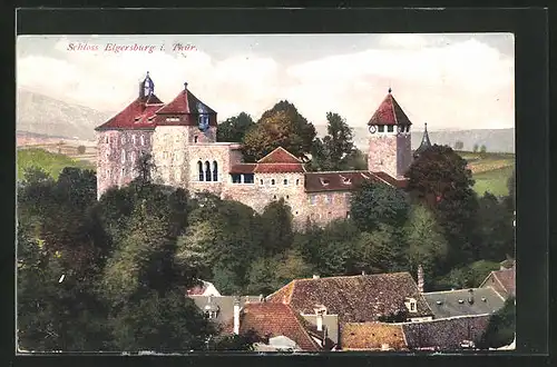 AK Elgersburg i. Thür., Blick auf das Schloss