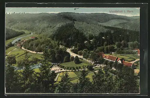 AK Wendefurt / Harz, Ortspartie im Gebirge