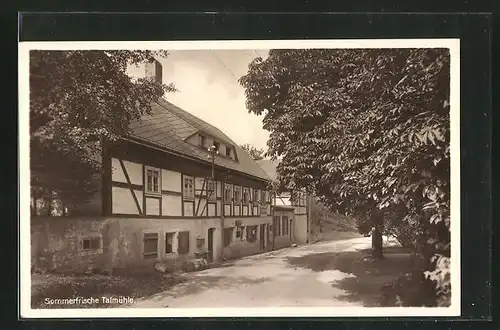 AK Hartha - Hintergersdorf, Gasthof Talmühle im Sonnenschein