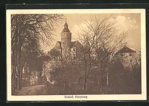 AK Nümbrecht, Blick auf Schloss Homburg