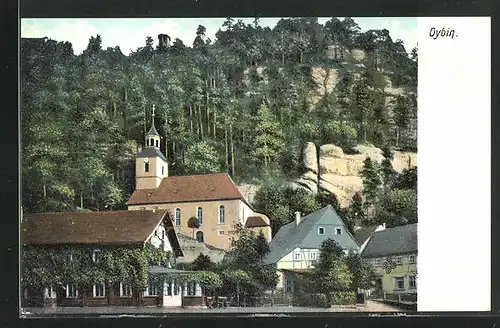 AK Oybin, Kirche im Ortsbild