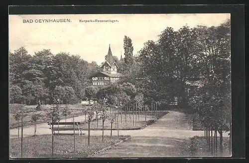 AK Bad Oeynhausen, Rosenanlagen im Kurpark