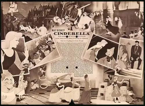 Filmprogramm IFB Nr. 1373, Cinderella, Walt Disney, Zeichentrickfilm