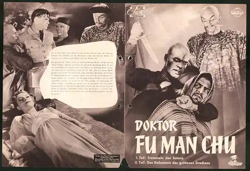 Filmprogramm DNF, Doktor Fu Man Chu, Henry Brandon, William Royle, Gloria Franklin, Regie: William Witney