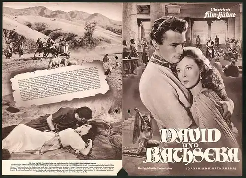 Filmprogramm IFB Nr. 1452, David und Bathseba, Gregory Peck, Susan Hayward, Kieron Moore, Regie: Henry King