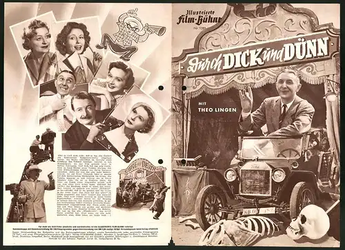 Filmprogramm IFB Nr. 1281, Durch Dick und Dünn, Theo Lingen, Fita Benkhoff, Dietrich Kühnel, Regie: Theo Lingen