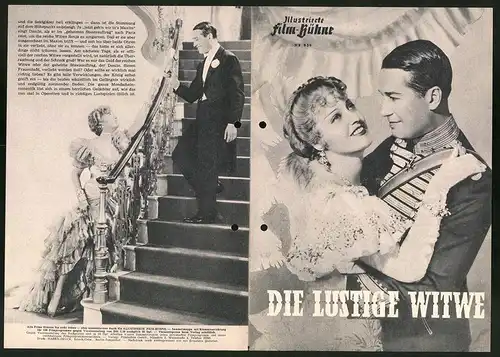 Filmprogramm IFB Nr. 634, Die lustige Witwe, Maurice Chevalier, Jeanette MacDonald, Regie: Ernst Lubitsch
