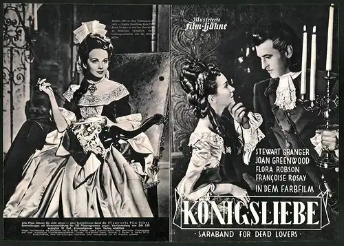 Filmprogramm IFB Nr. 399, Königsliebe, Stewart Granger, Joan Greenwood, Flora Robson, Francoise Rosay