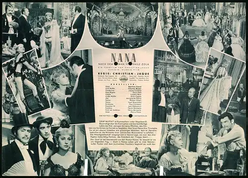 Filmprogramm IFB Nr. 2692, Nana, Martine Carol, Charles Boyer, Jaques Castelot, Regie: Christian-Jaque