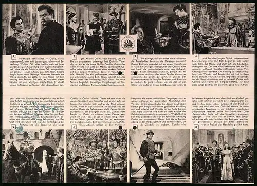 Filmprogramm IFB Nr. 791, In den Klauen des Borgia, Tyrone Power, Orson Welles, Wanda Hendrix, Regie: Henry King