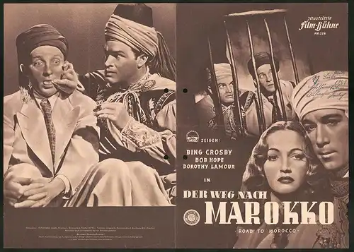 Filmprogramm IFB Nr. 225, Der Weg nach Marokko, Bing Crosby, Bob Hope, Dorothy Lamour, Regie: David Butler