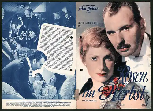 Filmprogramm IFB Nr. 2945, Rosen im Herbst, Ruth Leuwerick, Bernhard Wicki, Carl Raddatz, Regie: Rudolf Jugert