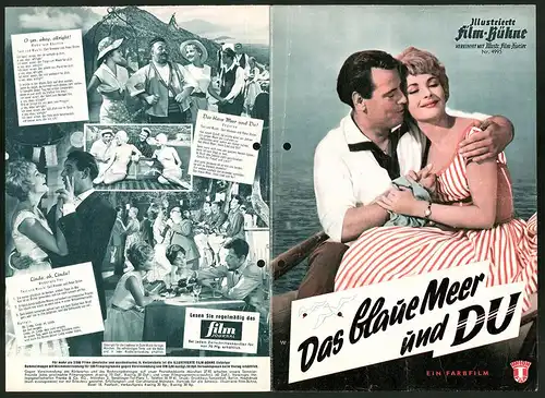 Filmprogramm IFB Nr. 4995, Das blaue Meer und Du, Fred Bertelmann, Karin Dor, Renate Ewert, Regie: Thomas Engel