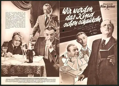 Filmprogramm IFB Nr. 1629, Wir werden das Kind schon schaukeln, Heinz Rühmann, Hans Moser, Regie: E. W. Emo