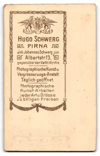 Fotografie Hugo Scherg, Pirna, Albertstrasse 13, Portrait niedliches Kleinkind im weissen Hemd