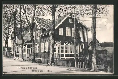 AK Braunlage i. H., Hotel und Pension Schulze